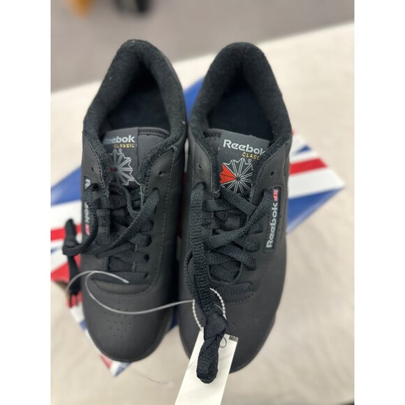 Reebok Womens Princess Black Casual Shoes Size 8 New In Box - Picture 2 of 6